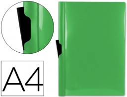 Carpeta dossier pinza lateral Liderpapel A4 polipropileno verde Frosty 30 hojas